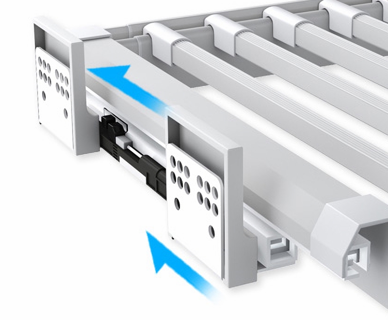 Giá treo quần âu tích hợp ray giảm chấn KL801W 12