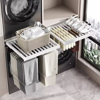 Giá treo quần âu tích hợp ray giảm chấn KL8001W