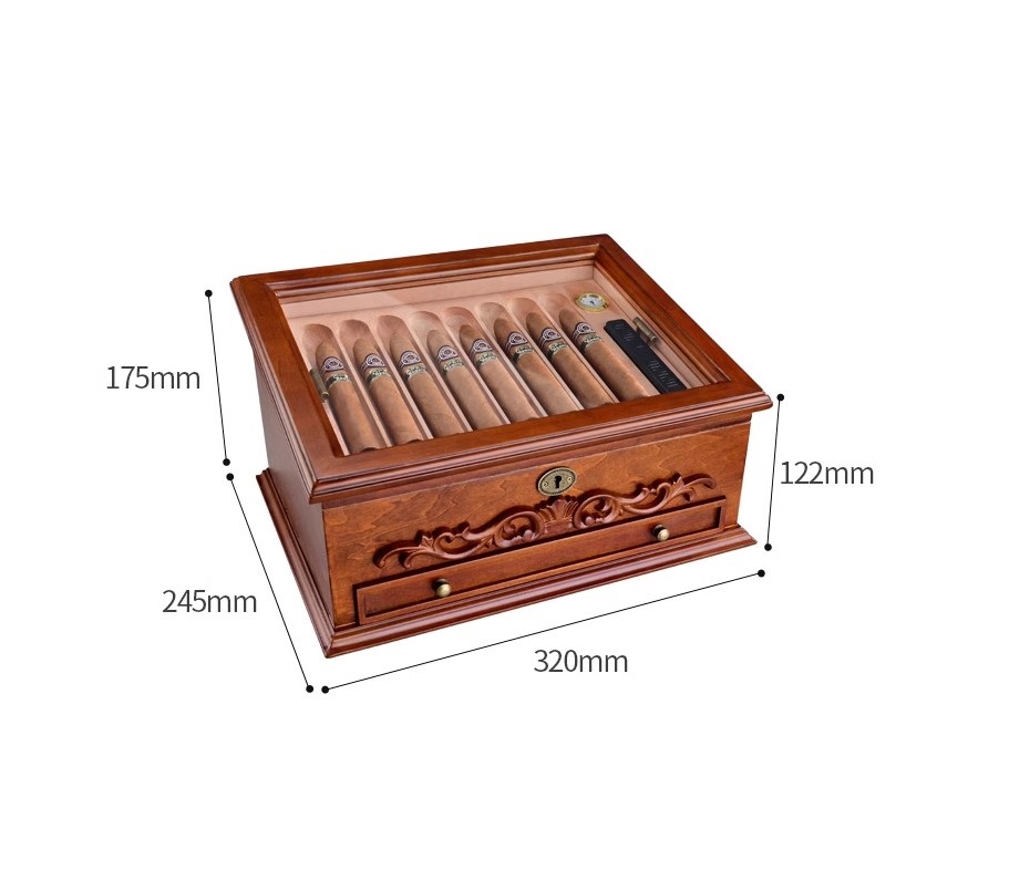 Hộp bảo quản cigar phong cách Retro CGL5771 6