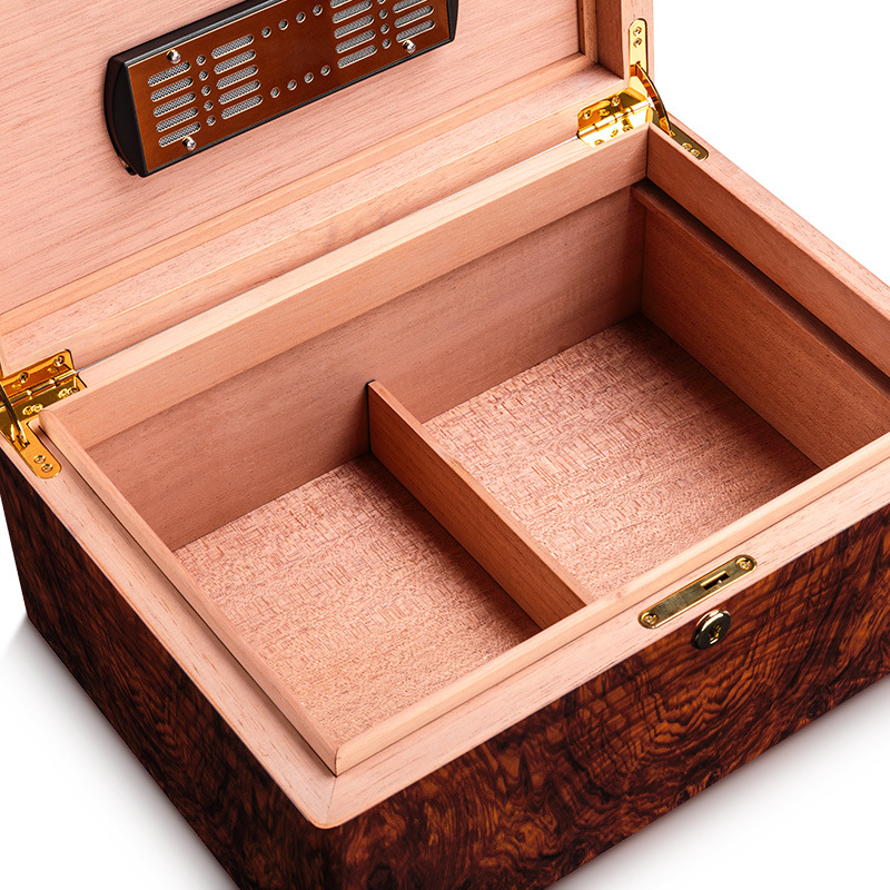 Hộp chứa 50 điếu cigar vân gỗ sang trọng CGL700 5