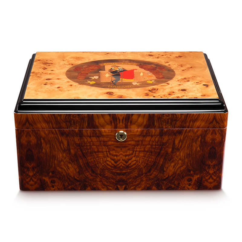 Hộp chứa 50 điếu cigar vân gỗ sang trọng CGL700 3