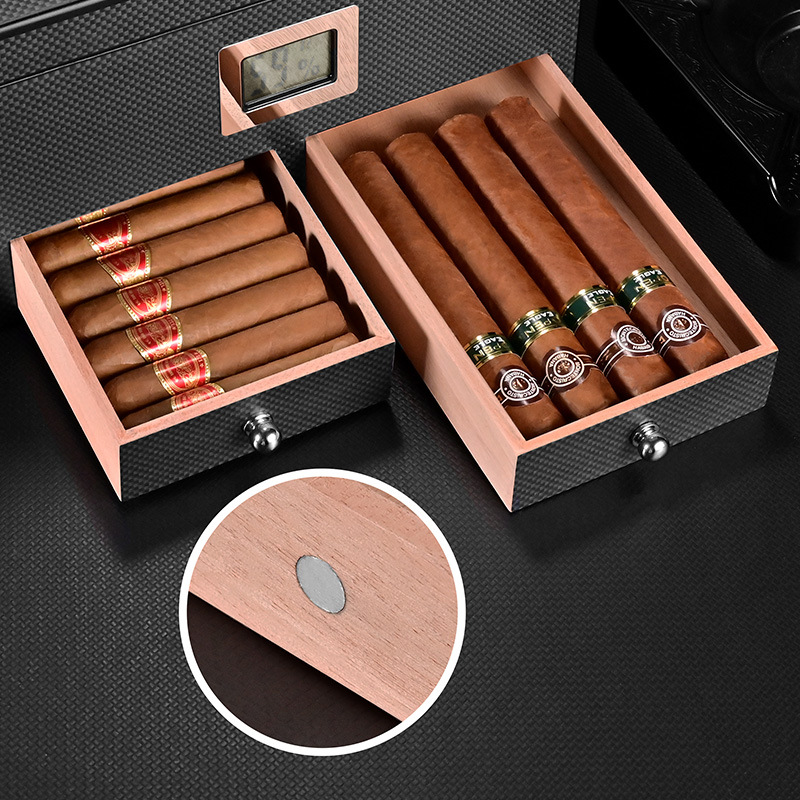 Hộp giữ ẩm cigar gỗ tuyết tùng dung tích lớn CGL4755 3