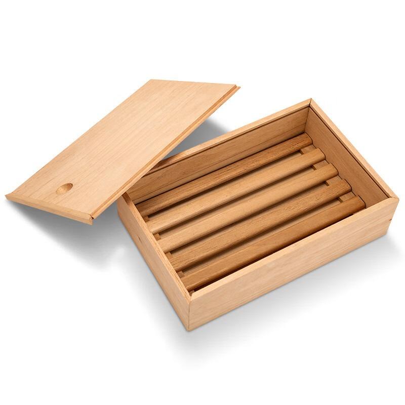 Hộp giữ ẩm cigar gỗ tuyết tùng màu tự nhiên CGL748 4