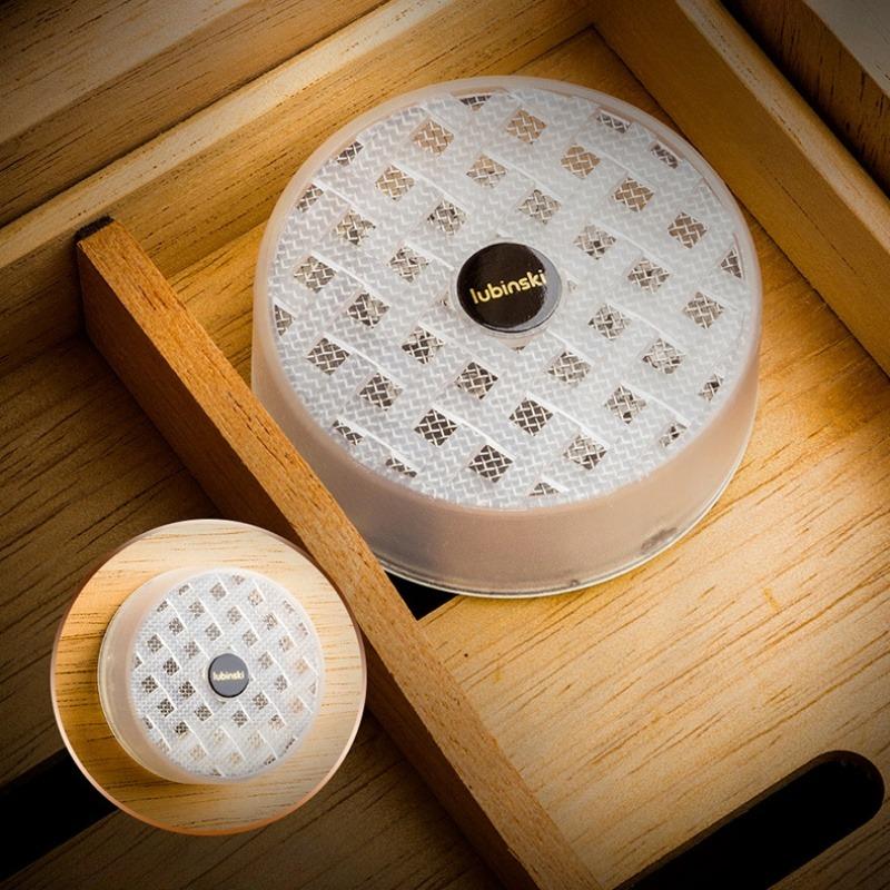 Khay giữ ẩm cigar hình tròn nhỏ gọn trong suốt LBS7347 5