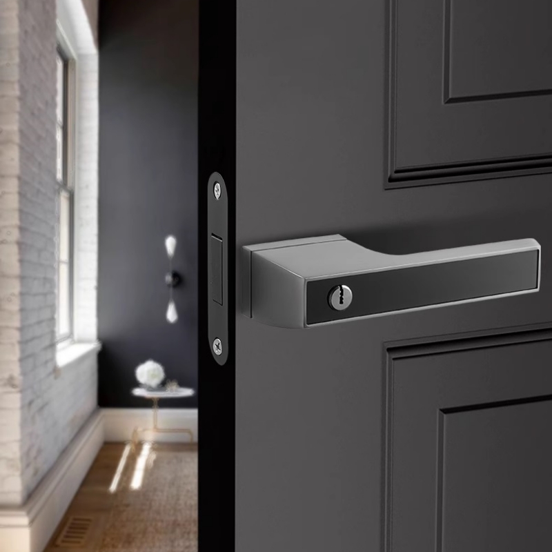 Khóa cửa hợp kim tay cầm vuông hiện đại GT3642
