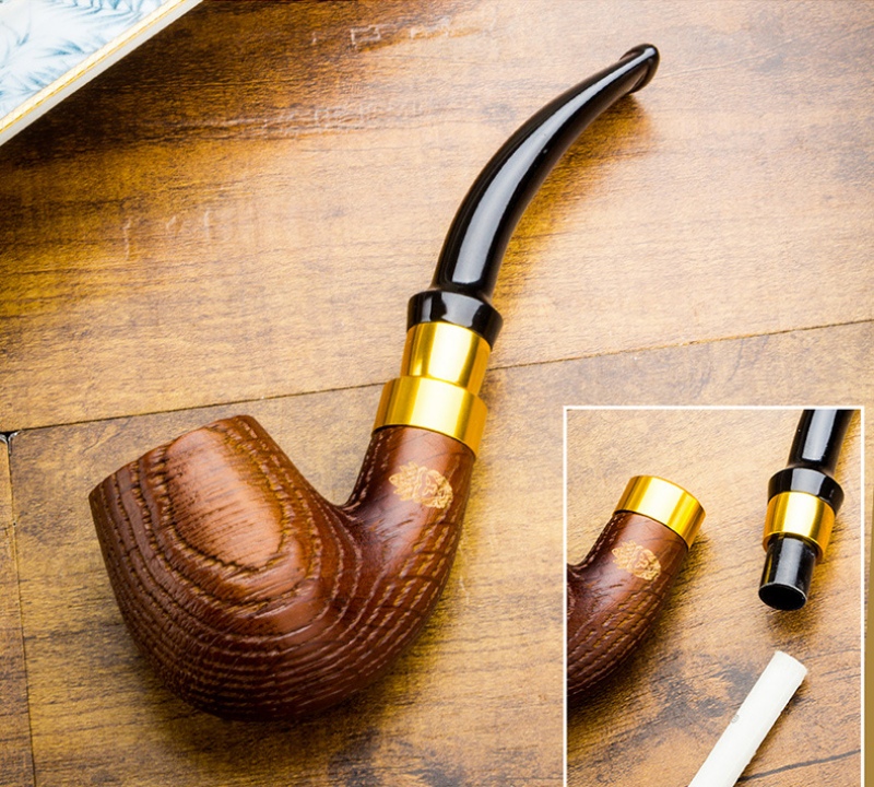 Tẩu hút xì gà gỗ dùng lọc 9mm nhiều mẫu LBS5576 11