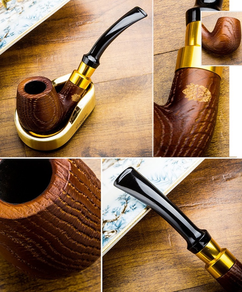 Tẩu hút xì gà gỗ dùng lọc 9mm nhiều mẫu LBS5576 10