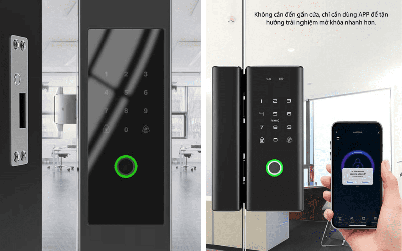 4 ưu điểm đáng giá của khóa cửa vân tay 4 khóa vân tay cửa kính