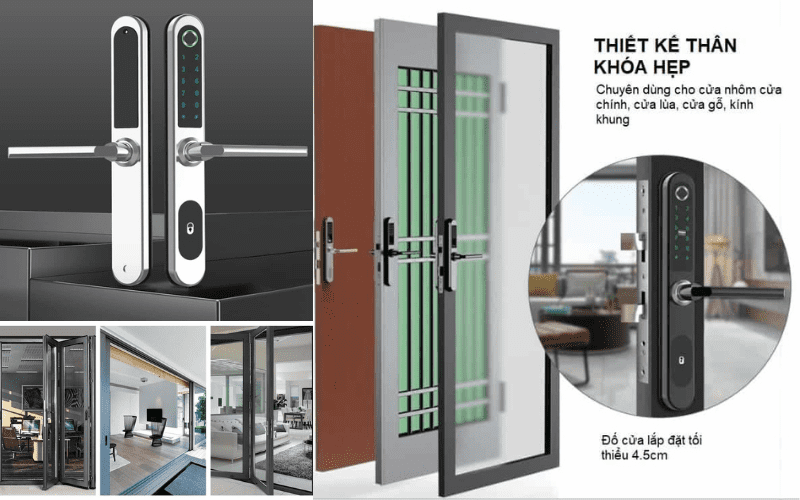4 ưu điểm đáng giá của khóa cửa vân tay 5 khóa vân tay cửa nhôm
