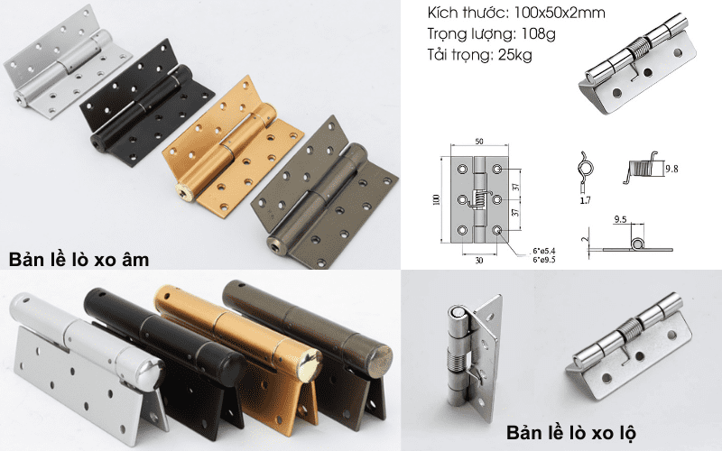 Bản lề lá là gì? Mọi điều bạn cần biết trước khi mua 22 bản lề lá lò xo