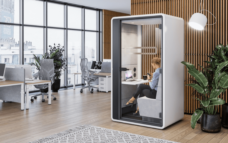 Cabin cách âm cho việc đàm phán kinh doanh hiệu quả 6 hệ thống cách âm