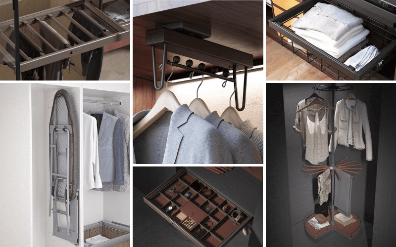 Các kích thước tủ quần áo tiêu chuẩn phổ biến nhất hiện nay 19 phụ kiện tủ quần áo thông minh