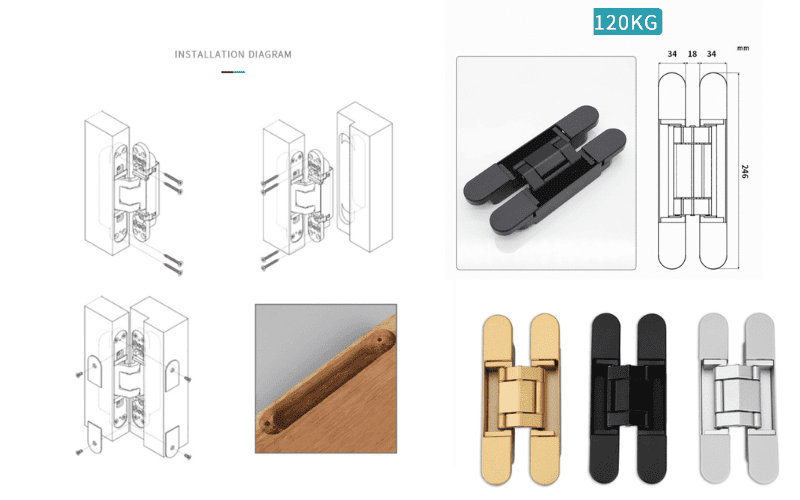 Cách lắp bản lề chữ thập âm cửa chi tiết từng bước 16 bản lề âm cửa gỗ