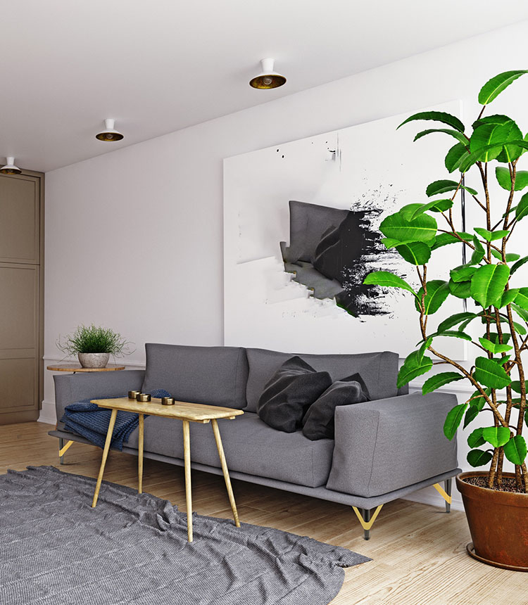 Chân ghế sofa tủ kệ thép carbon cao cấp GP2130 8