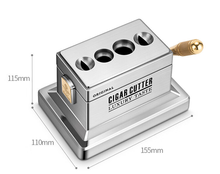 Dao cắt xì gà để bàn 4 lỗ bằng thép không gỉ CGL006 10