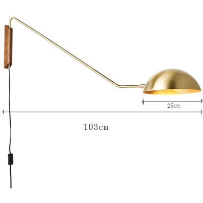 Đèn tường hiện đại tối giản màu vàng và đen HZ868 9