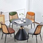 Ghế ăn gia đình lưng tựa giả mây thư giãn Bắc Âu LXY8074