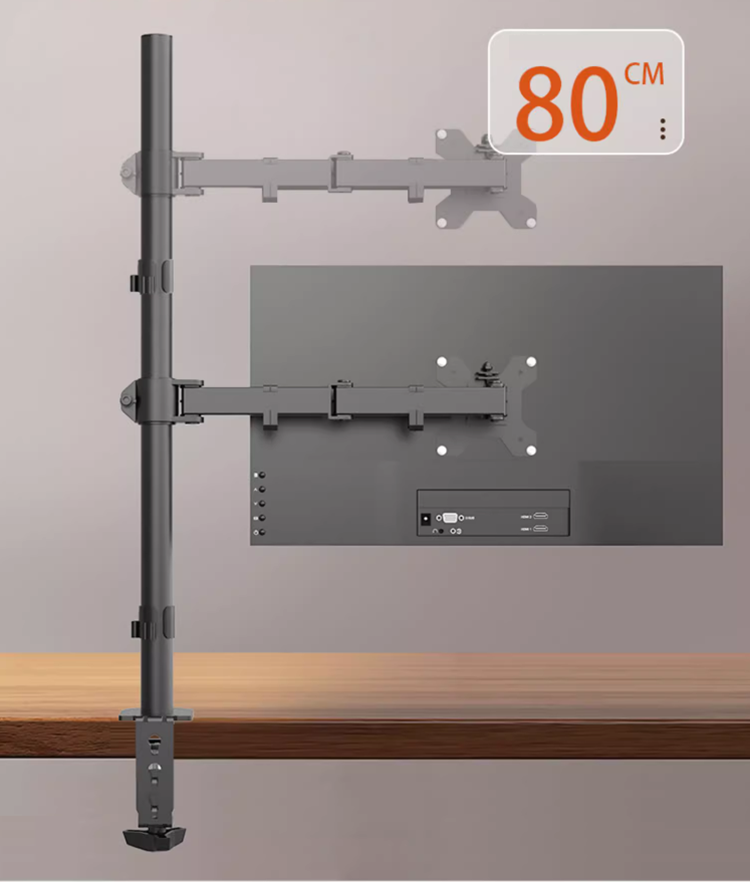 Giá đỡ màn hình kẹp bàn điều chỉnh độ cao MD6821 14