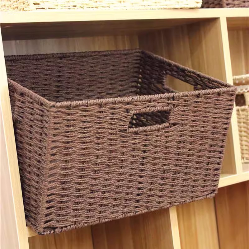 Giỏ đựng quần áo sợi cói đan thủ công SN0928 7