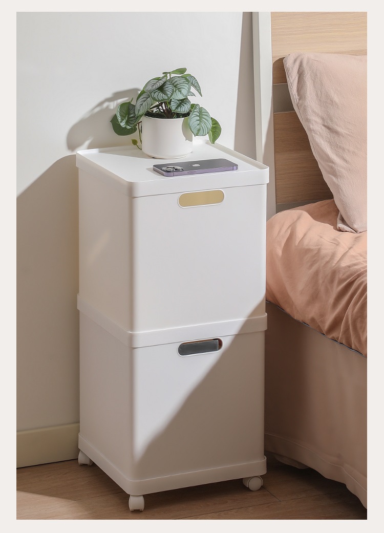 Hộp nhựa đựng phụ kiện quần áo có bánh xe HIP862 6