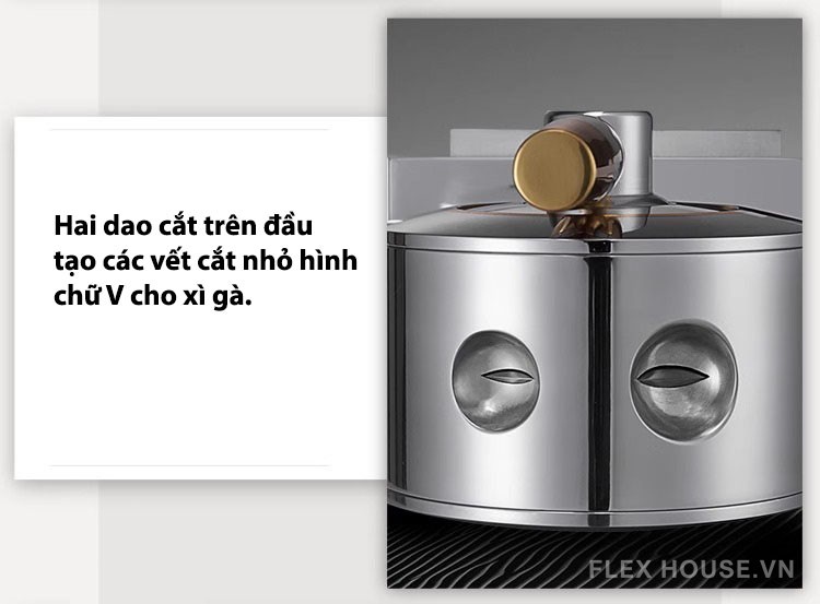 Máy cắt xì gà để bàn 4 lỗ bằng thép không gỉ CGL949 14