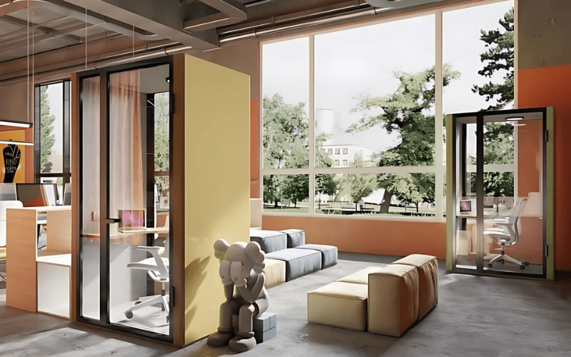 Cabin cách âm cho việc đàm phán kinh doanh hiệu quả 5 vách ngăn cách âm