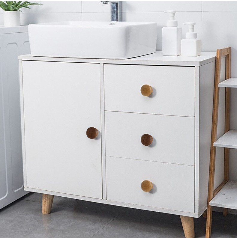 Tay nắm tủ bằng gỗ nguyên khối kiểu Bắc Âu LDS6549 10