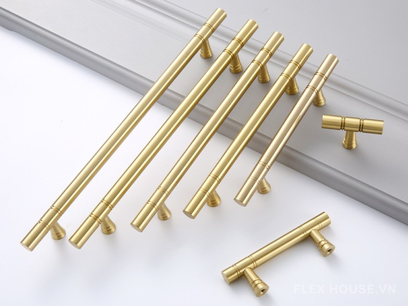 Tay nắm tủ đồng thân tròn sang trọng HT0221 6