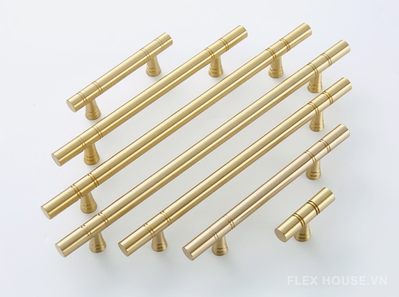 Tay nắm tủ đồng thân tròn sang trọng HT0221 3