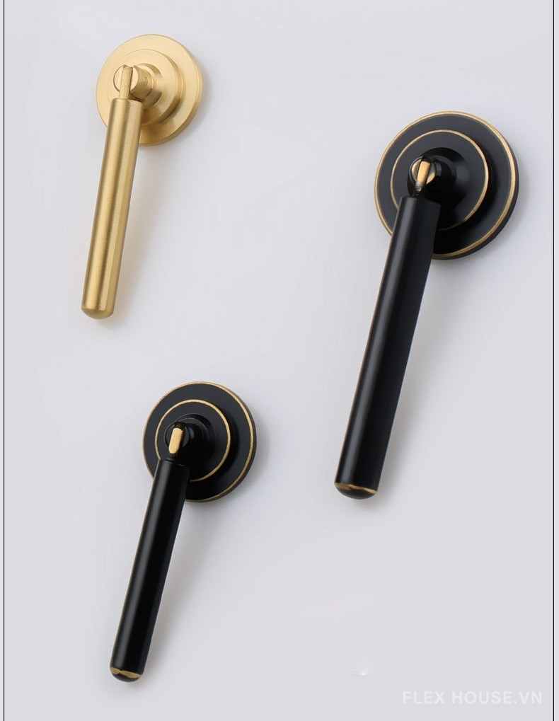 Tay nắm tủ kéo đồng thau tân cổ điển LDS8025 12