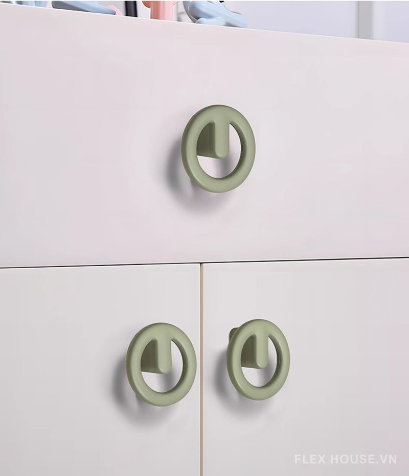Tay nắm tủ móc hợp kim hình tròn decor KY26000 5