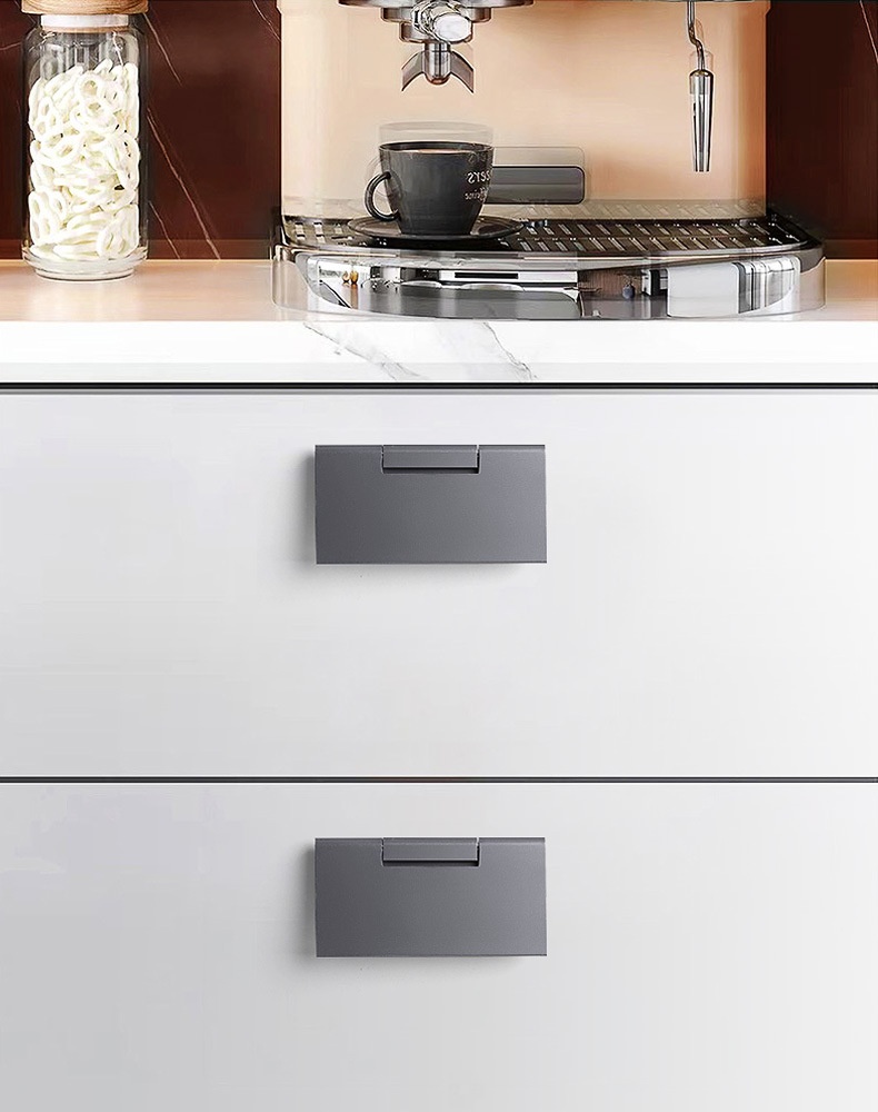 Tay nắm tủ nhôm nắp lật phẳng LDS582 11
