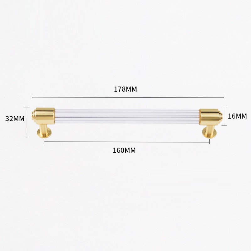 Tay nắm tủ pha lê đế đồng cao cấp JJ055 7