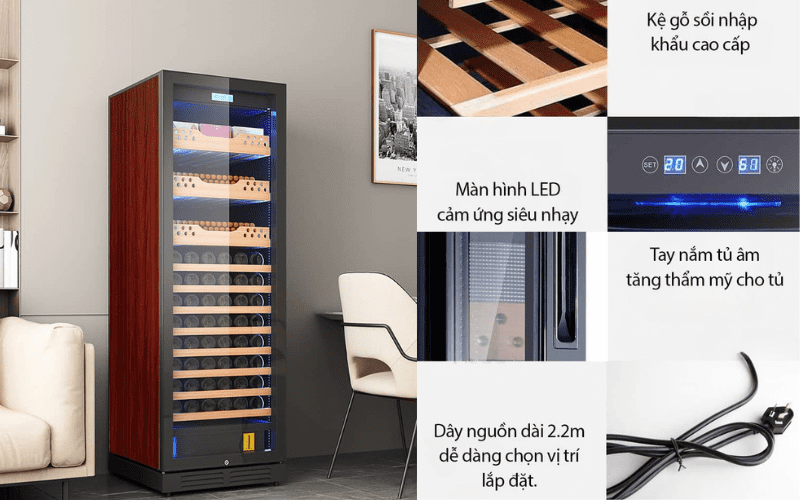 Tủ cigar có bảo quản được rượu vang hay không? 5 tủ cigar tại Flexhouse VN