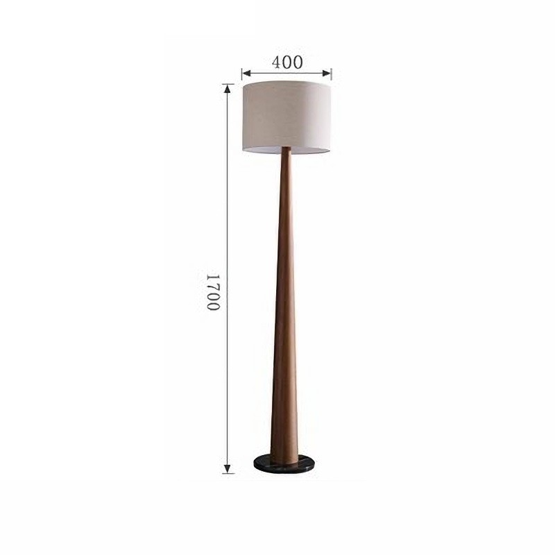 Đèn sàn thân giả gỗ phong cách Nhật mộc mạc HX2610 14