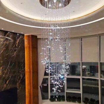 Đèn chùm pha lê nhà hàng đàn bướm bay lượn DZ2042 - bìa