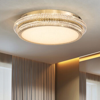 Đèn ốp trần phòng khách viền pha lê cao cấp SYX066 - bìa