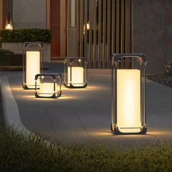 Đèn sân vườn viền vàng năng lượng mặt trời CZ3048