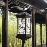 Đèn thả ban công trang trí chim đậu trên cành KL9928 - bìa