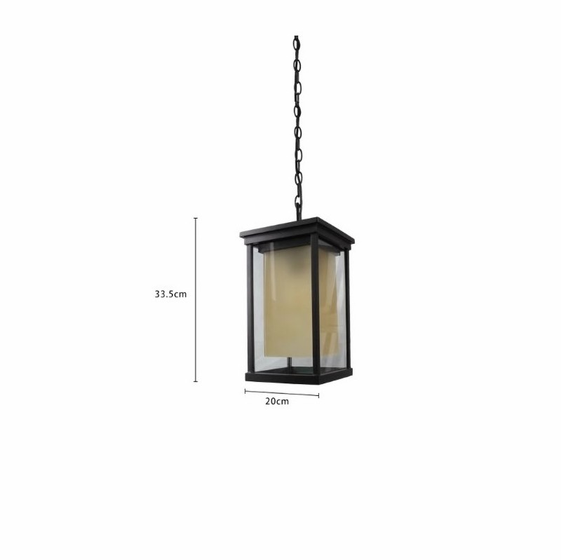 Đèn thả hành lang hình hộp thủy tinh SP3704 9