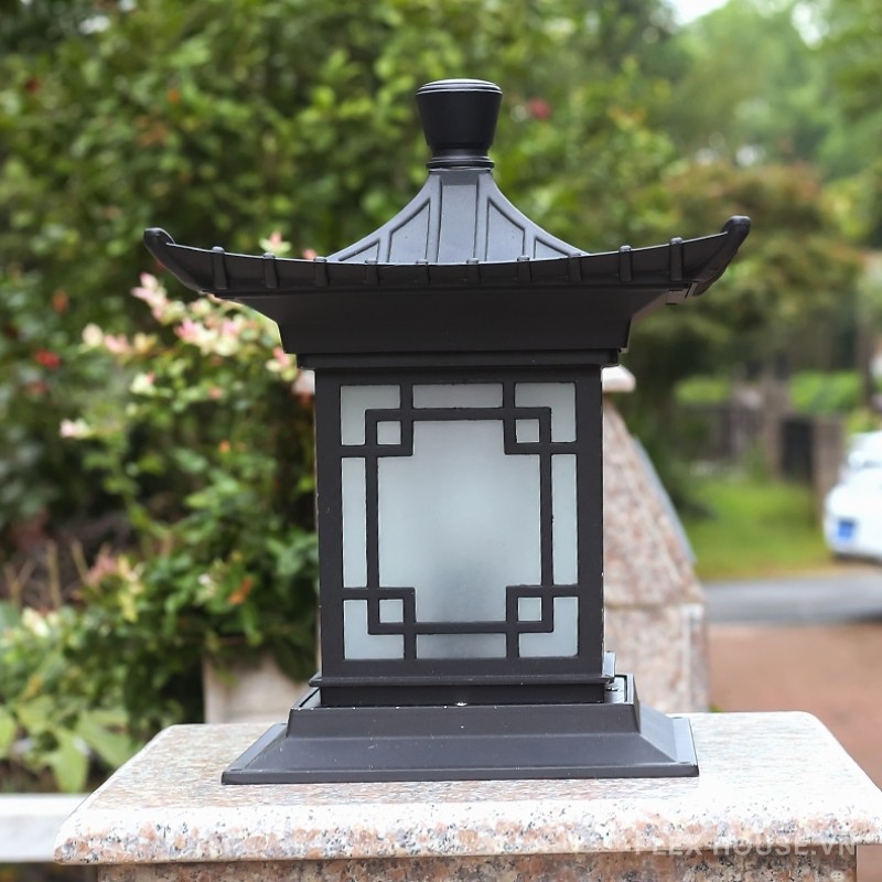 Đèn trụ cổng trang trí thủy đình nghệ thuật ZTD106 6