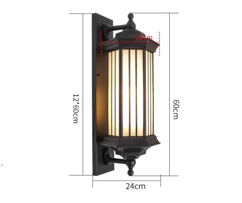 Đèn tường ngoài trời trang trí sân vườn biệt thự BD151 10