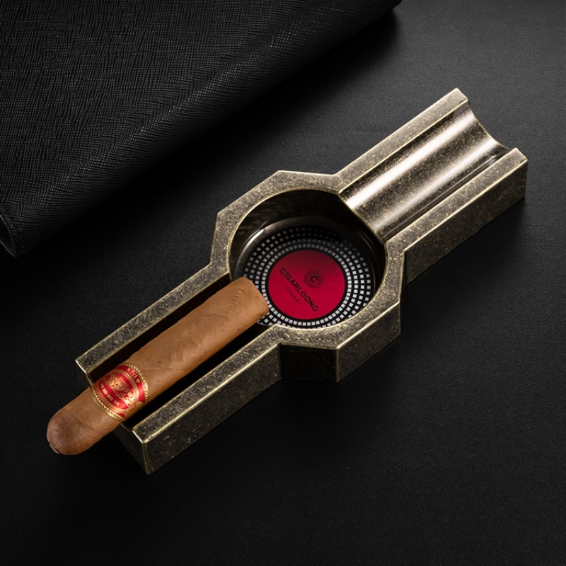 Gạt tàn cigar 2 đầu hợp kim kẽm cá tính CGL1486 6