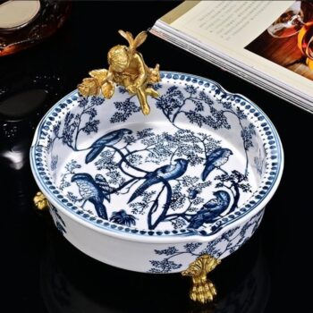 Gạt tàn cigar 3 điếu bằng sứ kiểu dáng cao cấp CGL3386