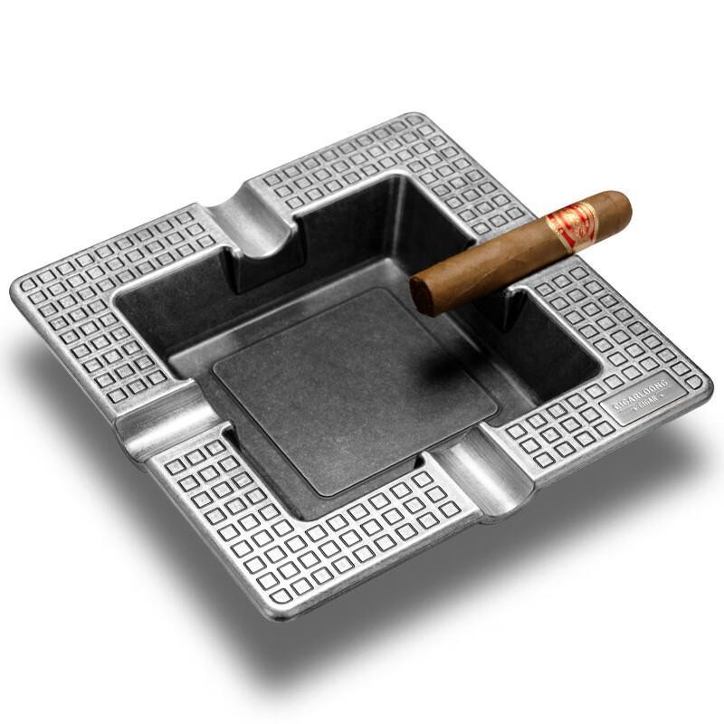 Gạt tàn cigar 4 điếu họa tiết vuông thời trang CGL2965 6