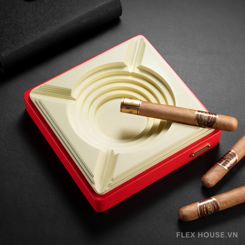 Gạt tàn cigar bằng sứ 4 điếu đế chống trượt CGL9524 6