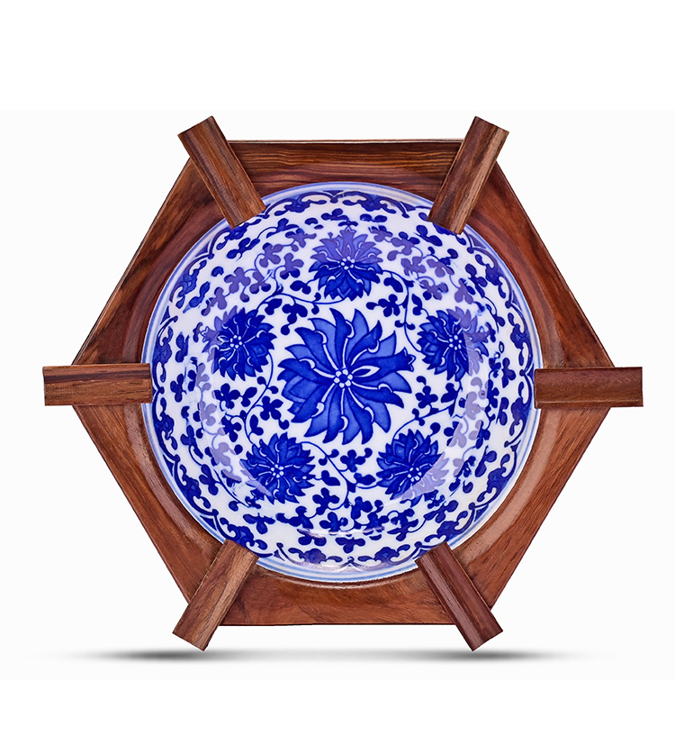Gạt tàn cigar gốm sứ phối gỗ sang trọng CGL7781 6