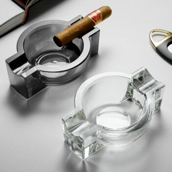 Gạt tàn cigar pha lê 2 điếu thời trang hiện đại CGL9453