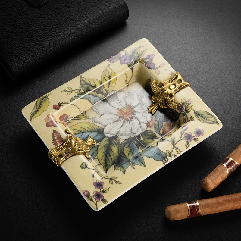Gạt tàn gốm sứ 2 điếu cigar thời trang CGL3071 8