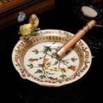 Gạt tàn gốm sứ trang trí đôi chim nghệ thuật CGL4221